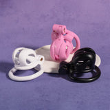 3D Mini Viper Chastity Cage With 4 Rings