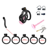 Black Cobra Nano Chastity Kit With Urethral