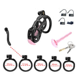 Black Cobra Standard Chastity Kit With Urethral