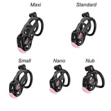Black Cobra Nano Chastity Kit With Urethral
