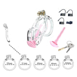 Transparent Cobra Small Chastity Kit With Urethral