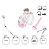 Transparent Cobra Nano Chastity Kit With Urethral