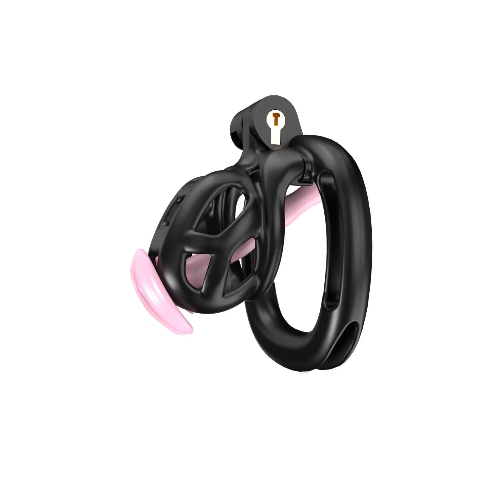 Black Cobra Chastity Nub Kit With Belt And Urethral