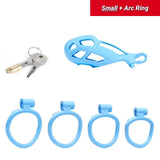 Small Blue Cobra Male Chastity Cage