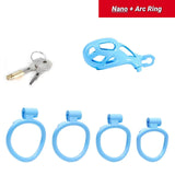 Nano Blue Cobra Male Chastity Cage