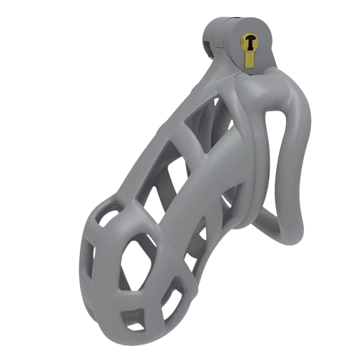 Cement Gray Comfort Cobra 2.0 Chastity Device Kit (3.35 Inches)