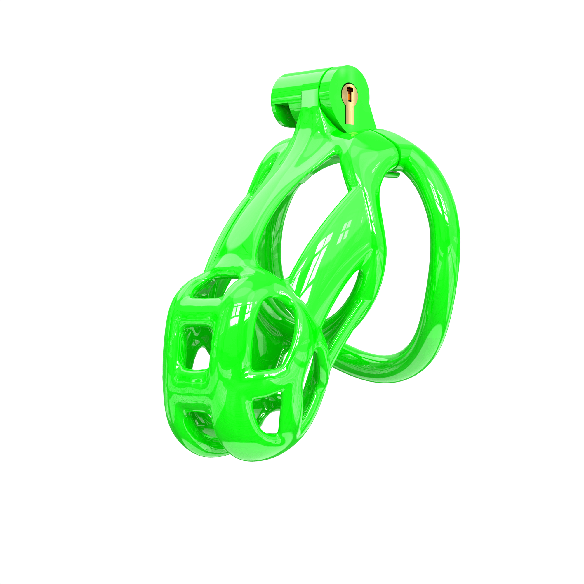 Small Green Cobra Male Chastity Cage