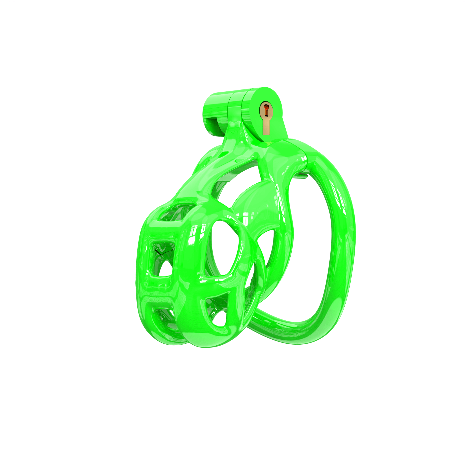 Nano Green Cobra Male Chastity Cage