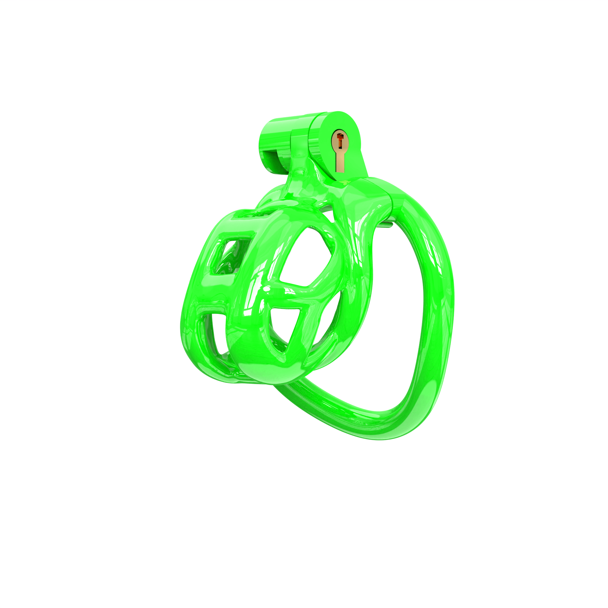 Nub Green Cobra Male Chastity Cage