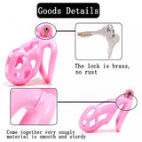 Cobra Male Chastity Cage With 4 Arc Rings Upgraded