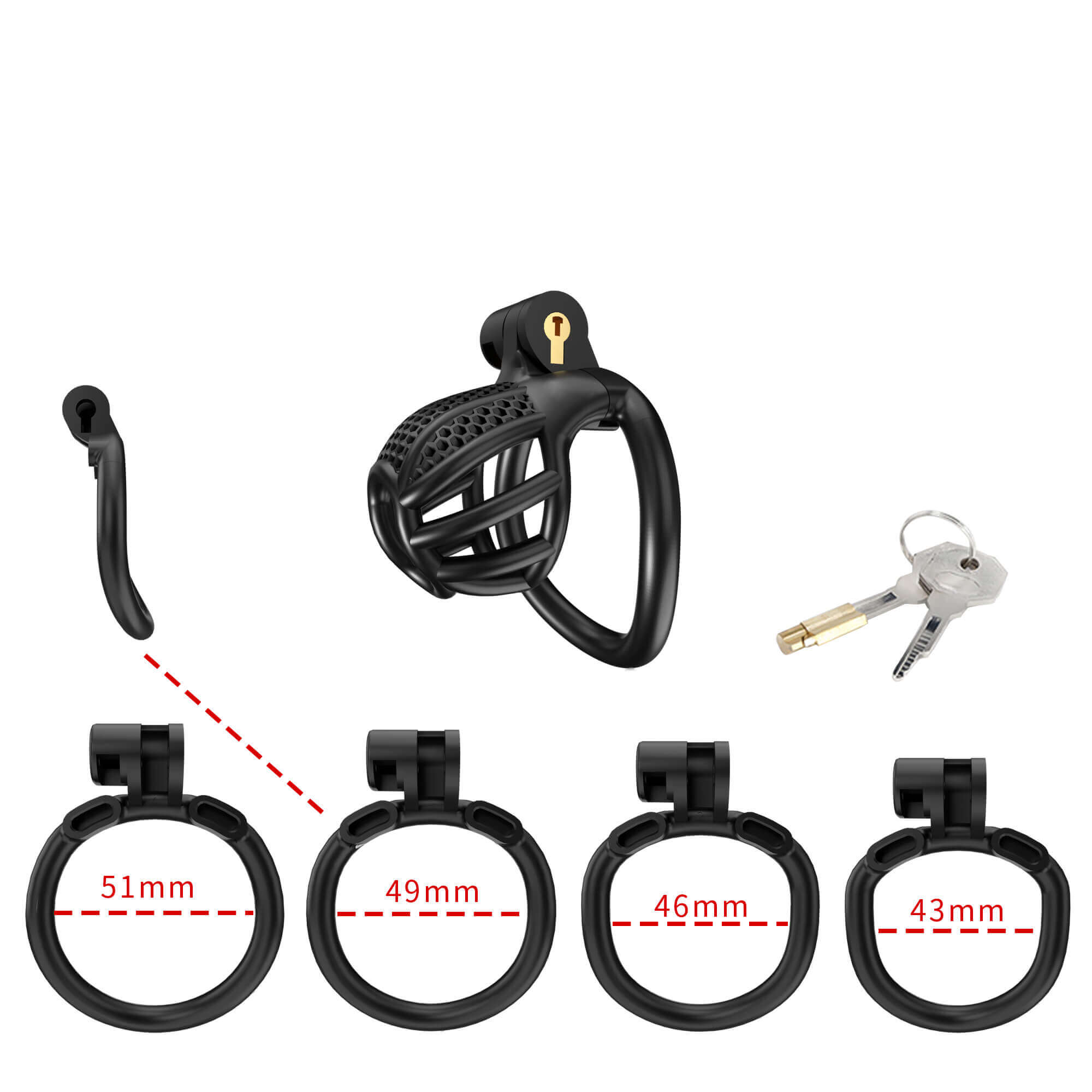 Black Mamba 4.0 Nub Chastity Cage