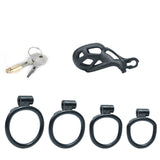 New Upgraded Nano Black Cobra Male Chastity Cage