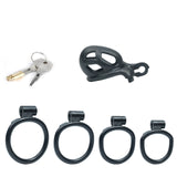 New Upgraded Nub Black Cobra Male Chastity Cage