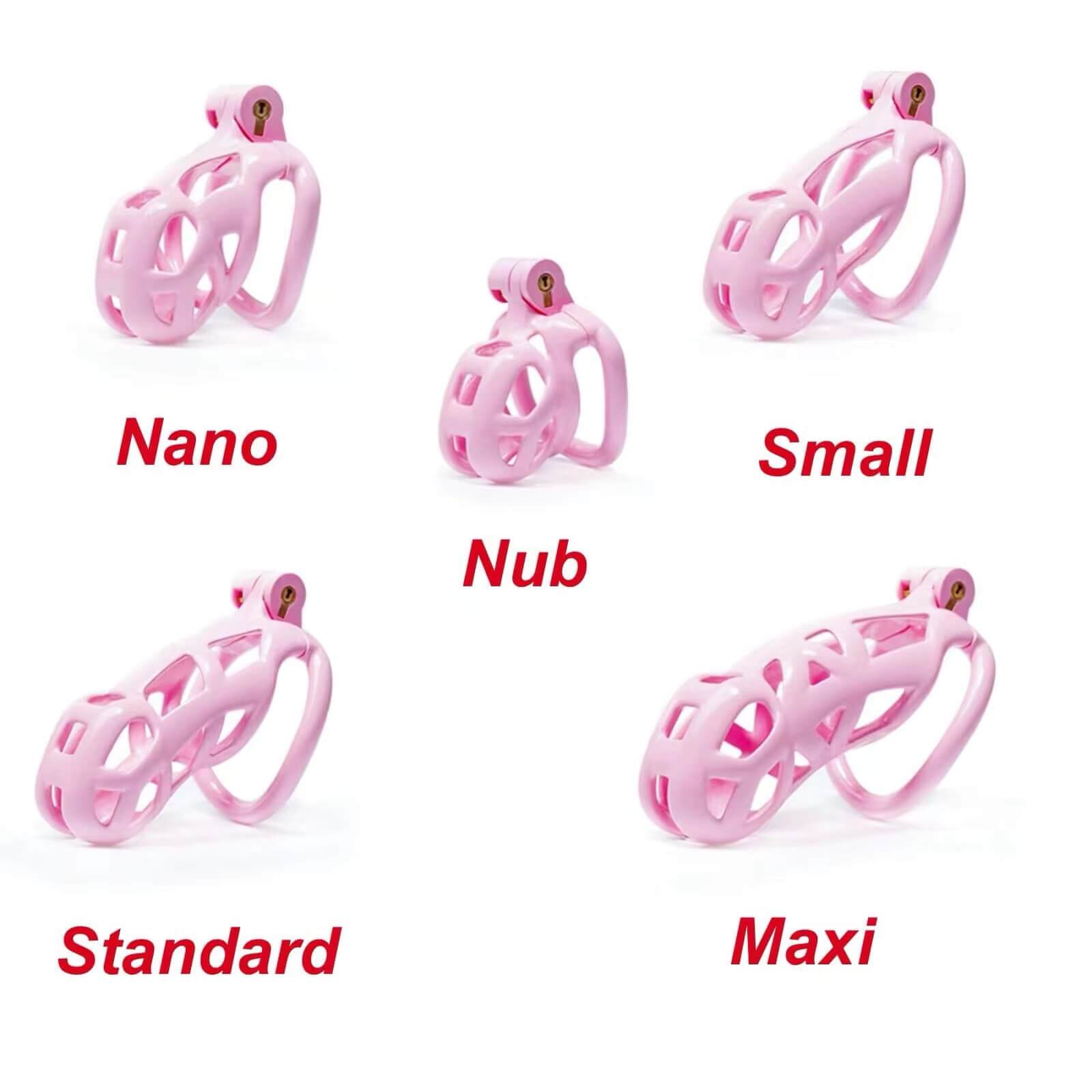 Nub Pink Cobra Male Chastity Cage