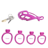 Small Purple Cobra Male Chastity Cage