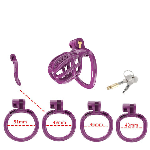 Purple Mamba 4.0 Nano Chastity Cage