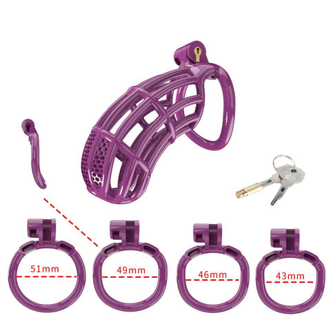 Purple Mamba 4.0 Maxi Chastity Cage