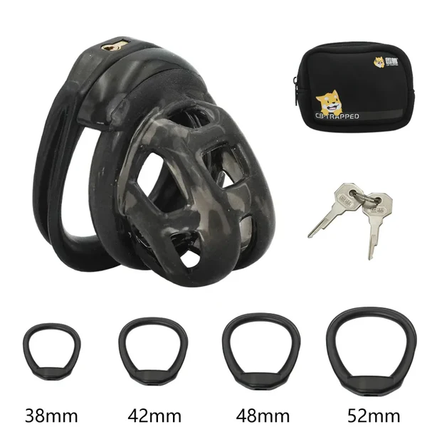 Soft Rubber Discreet Cobra Chastity Cage