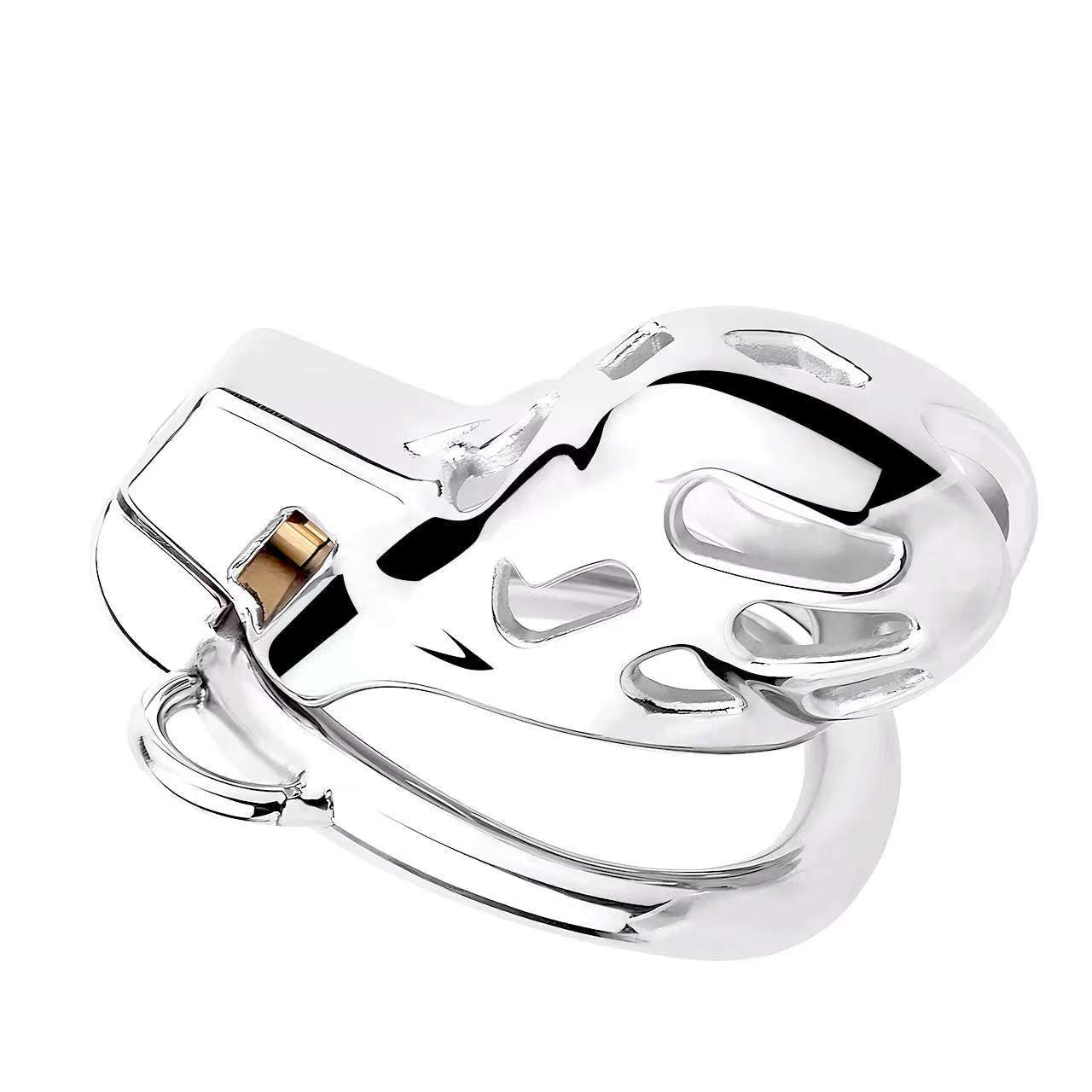 Stainless Steel Cobra Curve Chastity Device