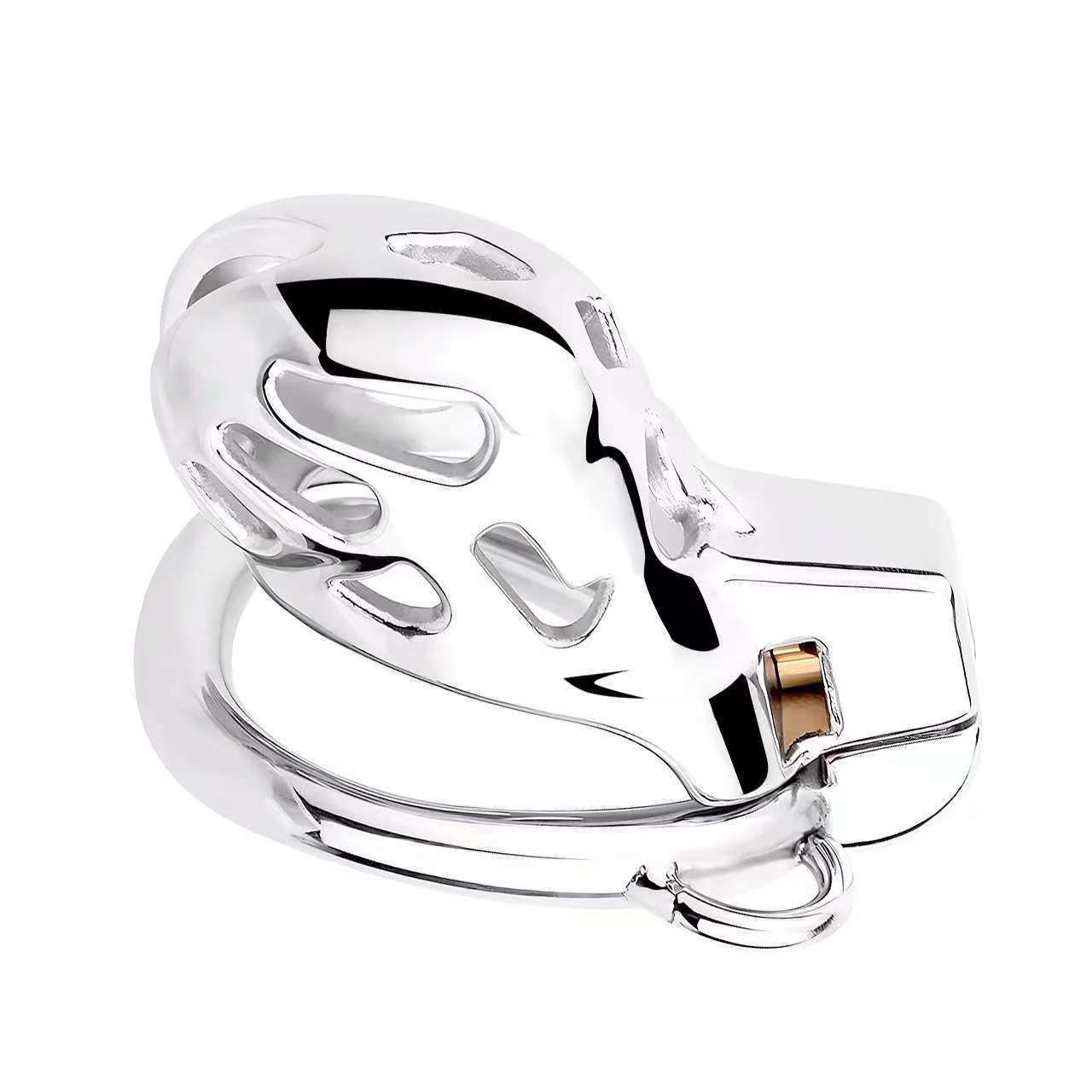 Stainless Steel Cobra Curve Chastity Device