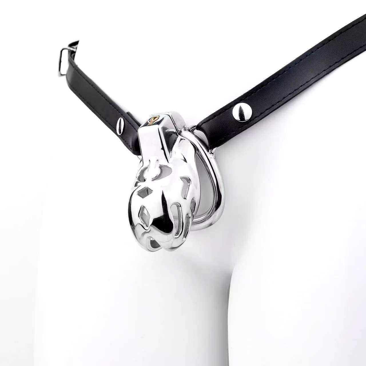 Stainless Steel Cobra Curve Chastity Device