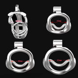 Stainless Steel Double-Lock Mamba Chastity Cage