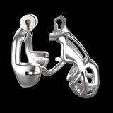Stainless Steel Double-Lock Mamba Chastity Cage