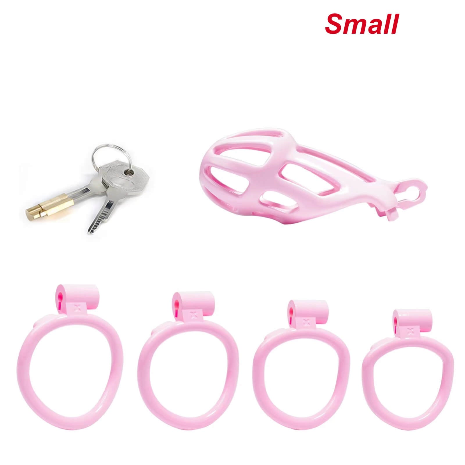 Small Pink Stripe Cobra Chastity