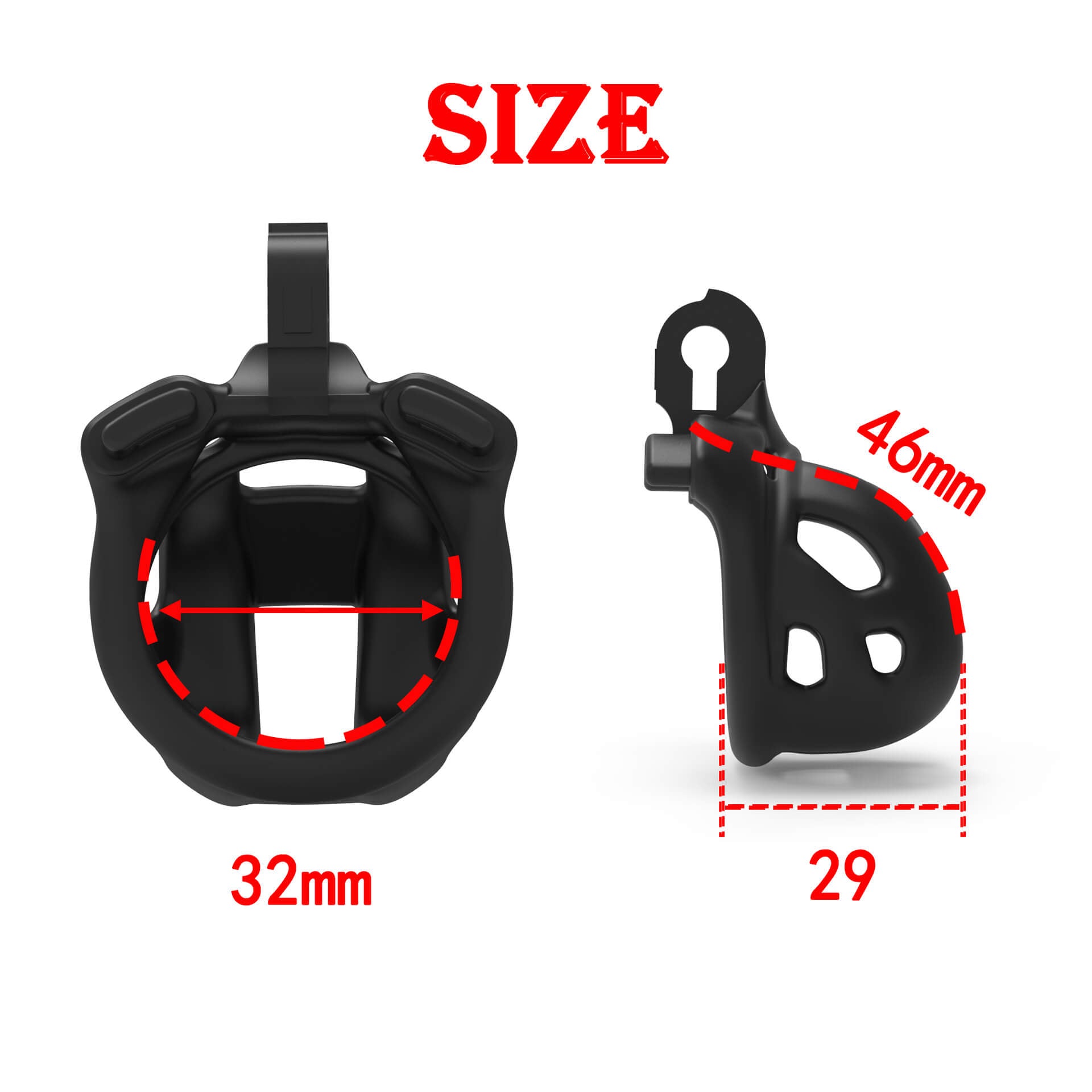 New Upgraded Ultra-Mini Cobra Chastity Cage 1.81 inches Long