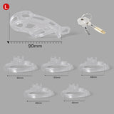 Ice Vision Clear Cobra Chastity Cage Type L