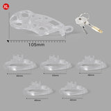 Ice Vision Clear Cobra Chastity Cage Type XL