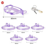 Ice Vision Purple Cobra Chastity Cage Type M