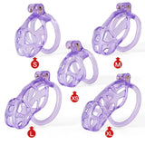 Ice Vision Purple Cobra Chastity Cage Type L