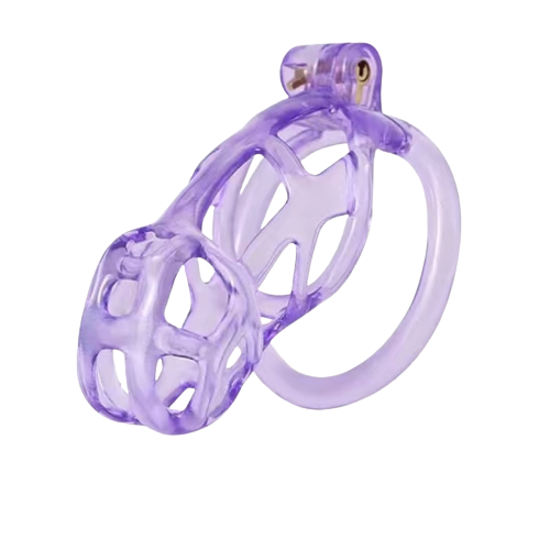 Ice Vision Purple Cobra Chastity Cage Type L