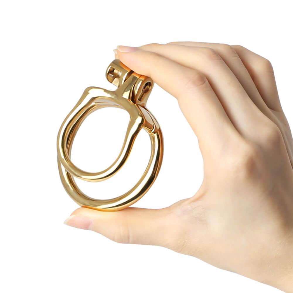 Gold Stainless Steel MAMBA-ZERO Cock Cage