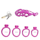 Maxi Purple Cobra Male Chastity Cage Kits