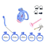 Blue Cobra Nub Chastity Kit With Urethral