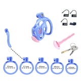 Blue Cobra Nano Chastity Kit With Urethral