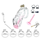 Transparent Cobra Maxi Chastity Kit With Urethral