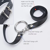 Adjustable Wearing Leather Belt for Chastity Cage