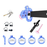 Blue Cobra Chastity Nub Kit With Belt And Urethral