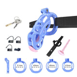 Blue Cobra Chastity Maxi Kit With Belt And Urethral