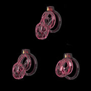 Elastic Pink Cobra Chastity Cage