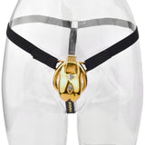 Golden Short Smooth Stainless Steel Cobra Cage