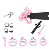 Pink Cobra Chastity Nub Kit With Belt And Urethral