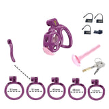 Purple Cobra Nub Chastity Kit With Urethral