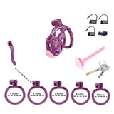 Purple Cobra Nano Chastity Kit With Urethral