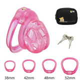 Soft Rubber Discreet Cobra Chastity Cage