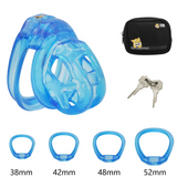 Soft Rubber Discreet Cobra Chastity Cage