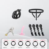 Upgrade Invisible Black Cobra Chastity Cage 5